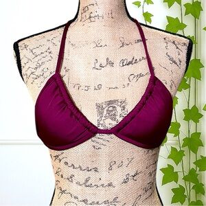 Old Navy Burgundy Bikini Swim Top XS